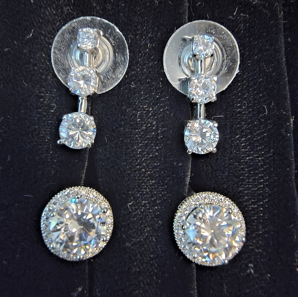 Vintage Faux Diamond Earrings